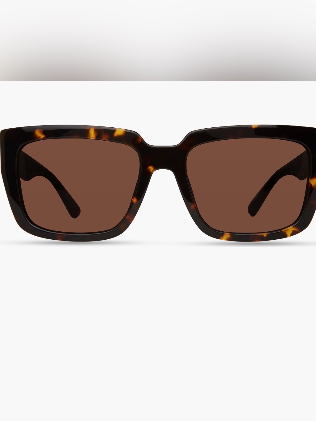 Derek Lam 10 Crosby Aero Oversized Tortoise Sunglasses Brown Lens